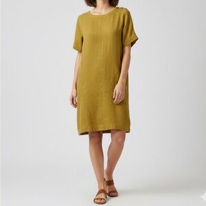 PureJill JJill Mustard Shift Women's
Dress with Pockets - Size Small